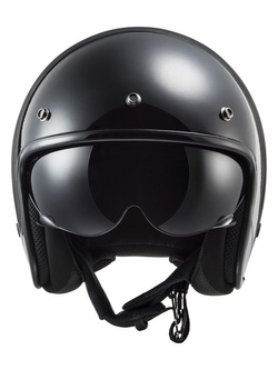 Kask otwarty LS2 OF601 Bob II Lines czarno-szary