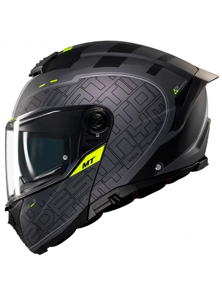Kask szczękowy MT Atom 2 SV Destiny czarno-szary matowy