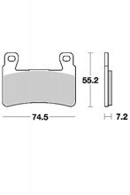 KLOCKI HAMULCOWE SBS 734 DC