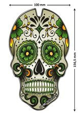 Naklejka na zbiornik Tankpad PUIG Skull zielony