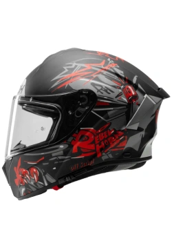 Kask integralny Airoh Spark 2 Cruze czarno-szaro-czerwony matowy