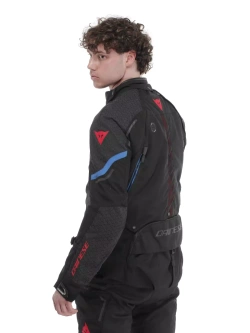 Kurtka motocyklowa tekstylna Dainese Super Adventure Absoluteshell czarno-niebiesko-czerwona