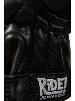 Rękawice motocyklowe skórzane John Doe Durango czarno-szare