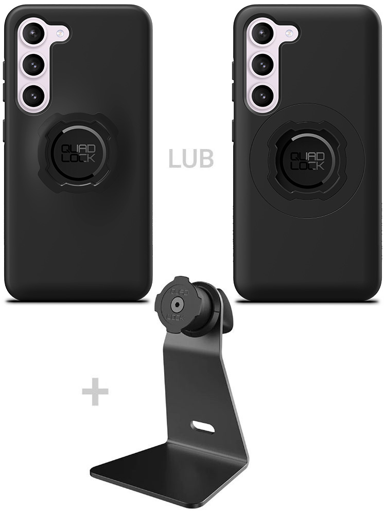 Zestaw na biurko: etui na telefon Samsung Galaxy S23 oraz uchwyt Quad Lock