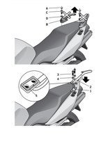 Stelaż pod kufer centralny Shad do Honda VFR 800 VTEC (02-11)/ VFR 800 (12-13)