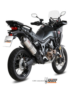 Tłumik motocyklowy Slip-On Line (Oval) MIVV do Honda CRF1000L Africa Twin (16-19) titanium