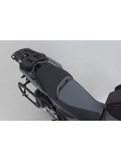 Zestaw: kufry boczne + kufer centralny TRAX ADV + stelaże SW-Motech BMW R 1300 GS Adventure (24-) srebrne