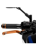 Regulowana dźwignia hamulca PUIG z zawiasem 90 stopni (pomarańczowa)