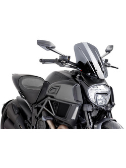 Owiewka PUIG Touring do Ducati Diavel (14-18) mocno przyciemniana
