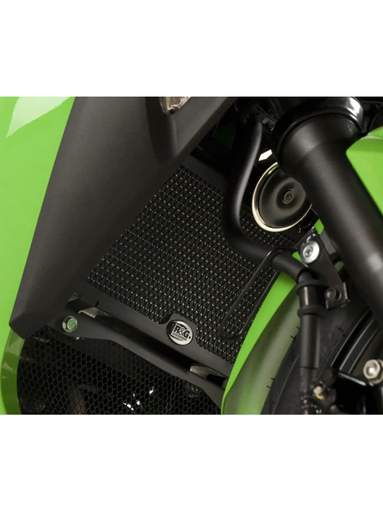 Osłona chłodnicy R&G Racing Kawasaki NInja 250 (08-17)/ 300 (12-20)/ Z 250 (13-18) zielona