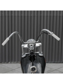 Manetki motocyklowe Biltwell Troker TPV do kierownic o średnicy 22 [mm] białe
