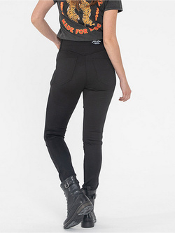 Legginsy motocyklowe damskie John Doe Jeggy Monolayer czarne