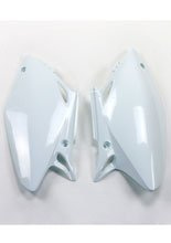 Osłony boczne tylne UFO do Hondy CRF 450R (02-04) białe