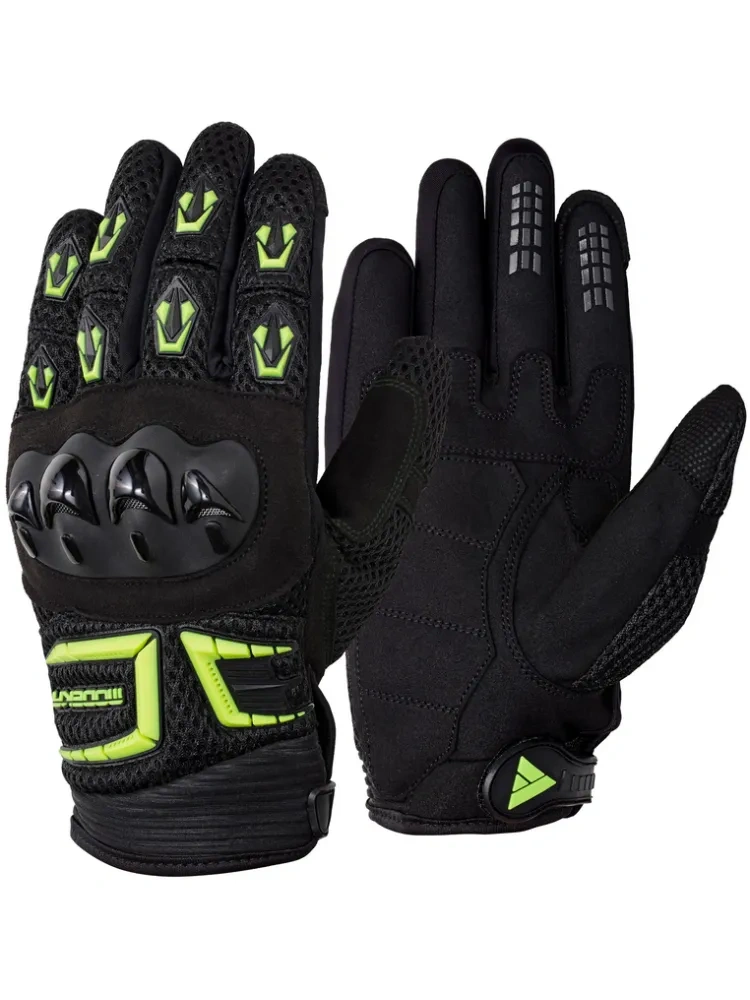 Rękawice motocyklowe dziecięce Modeka Mx Top II czarne-fluo