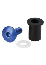 Śrubki do owiewek i szyb motocyklowych Lampa samoblokujące niebieskie 10 szt. [M5]