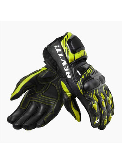 Rękawice motocyklowe skórzane REV’IT! Quantum 2 fluo żółto-czarne