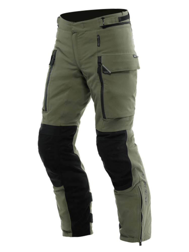 Spodnie motocyklowe tekstylne Dainese Hekla AbsoluteShell Pro 20K zielono-czarne