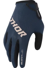 Rękawice cross damskie Thor Ridemode Static niebieskie