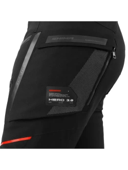 Spodnie motocyklowe tekstylne Shima Hero 3.0 szaro-czerwone