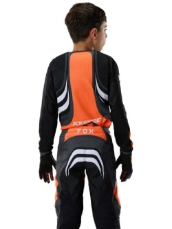 Bluza enduro dziecięca Fox 180 Draft czarno-pomarańczowa
