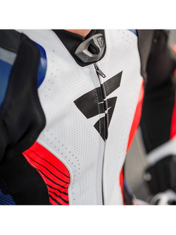Kombinezon motocyklowy jednoczęściowy Shima Apex RS biało-niebieski