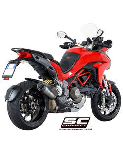 Tłumik SC-Project S1 Titanium + Carbon (Slip on) - Ducati Multistrada / S [15-17]