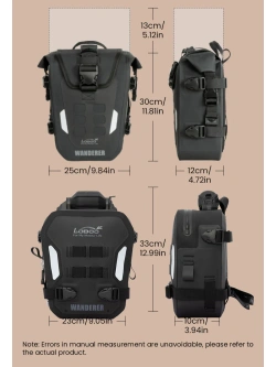 Torby na gmole Loboo Wanderer wodoodporne, pompowane [pojemność: 6l]