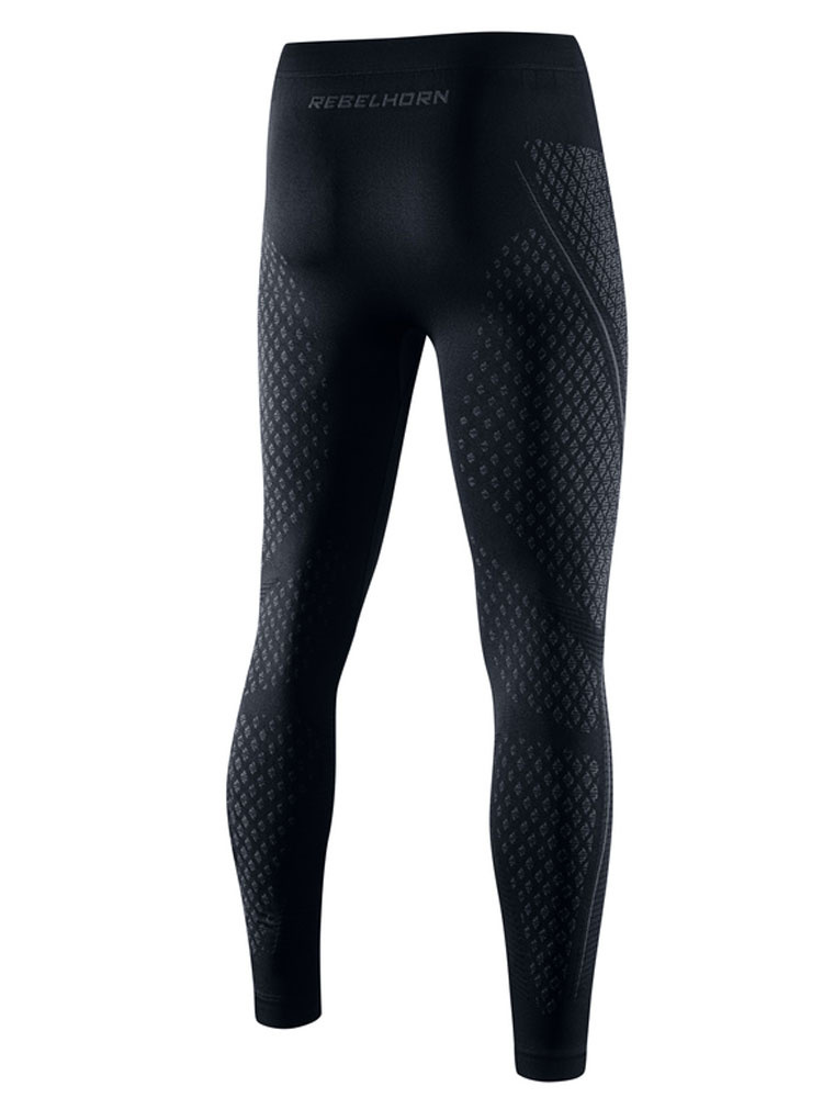 Leginsy termoaktywne Rebelhorn Therm II czarno-szare