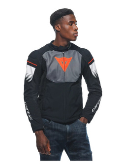 Kurtka motocyklowa tekstylna Dainese Air Fast Tex czarno-szaro-biała