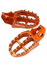 Podnóżki motocyklowe ZETA aluminiowe Beta, Gas Gas, Husqvarna, KTM (wybrane modele) pomarańczowe