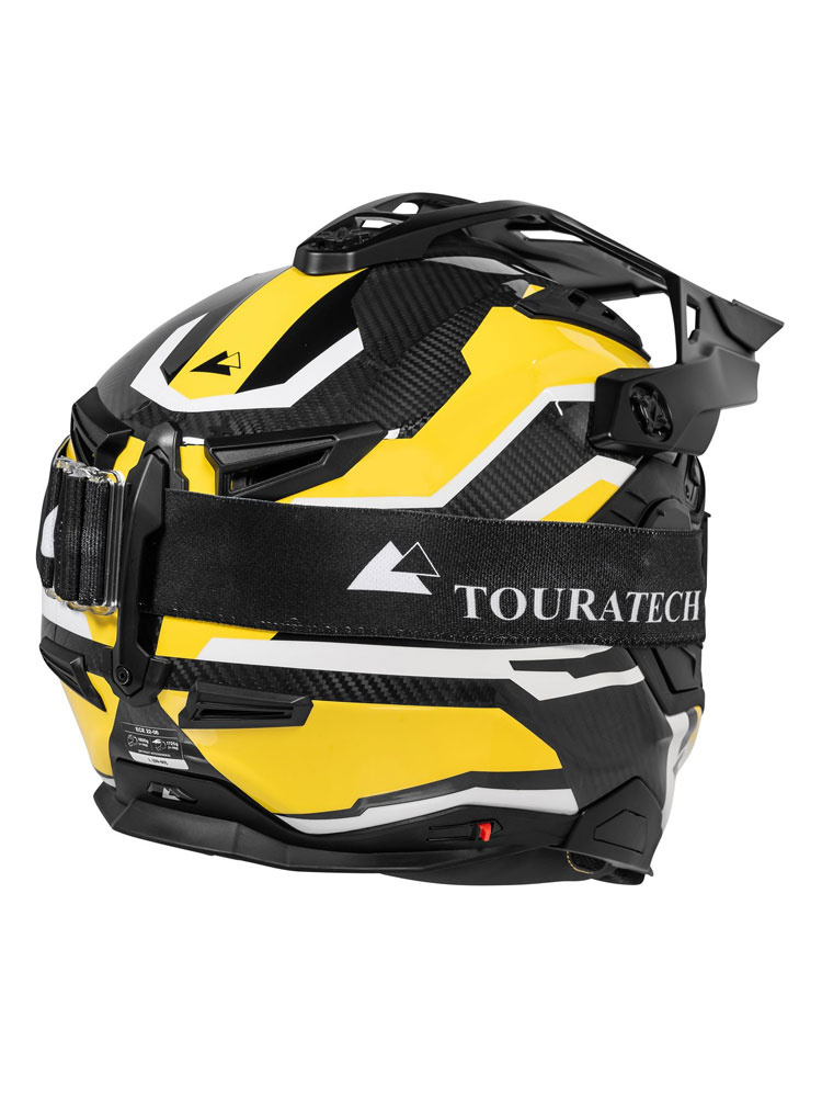 Kask adventure Touratech Aventuro Pro Carbon czarno-biało-zółty