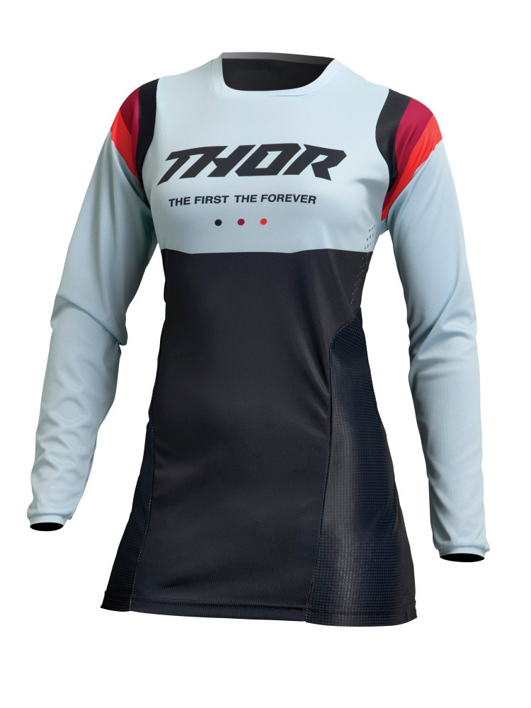 Bluza enduro damska Thor Pulse Rev czarno-zielona