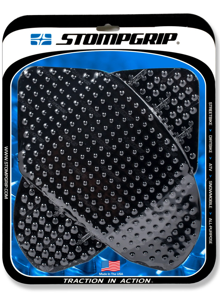 Pady boczne na zbiornik paliwa Stompgrip Street Bike Volcano Honda CBR600F4I (01-06), VFR 800 (02-13) czarne