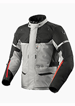 Kurtka motocyklowa tekstylna REV’IT! Outback 4 H2O szaro-czarna