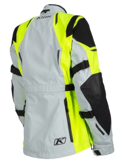 Kurtka motocyklowa tekstylna damska Klim Altitude szaro-fluo żółta