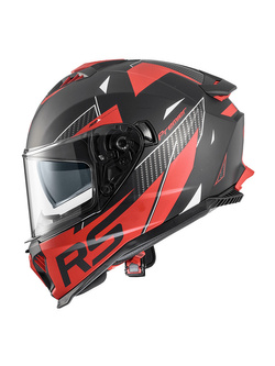 Kask integralny Premier Typhoon RS92 BM czerwono-czarny matowy