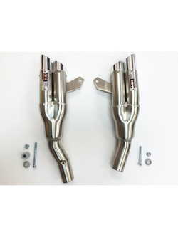 Tłumik IXIL DUAL HYPERLOW INOX L2X (SLIP ON, LEWY) - Kawasaki Z 1000 / Z 1000SX [10-20]