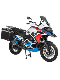Zestaw: kufry boczne z anodowanego aluminium czarne Zega Evo X + stelaże czarne Touratech BMW R1250GS/Adventure/ R1200GS (13-21)/ R1200GS Adventure (14-21) (2 x 38L)