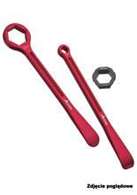 Komplet łyżek do opon Accel kute z kluczami [10/13, 27, 32 mm] pomarańczowe