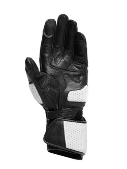 Skórzane rękawice motocyklowe Dainese Impeto czarno-białe