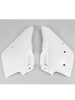 Osłony boczne tylne UFO do Kawasaki KDX 200 (95-21) białe