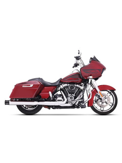 Tłumiki motocyklowe Rinehart Racing 4" do wybranych modeli Harleya Davidsona chromowane/czarne [95-16]