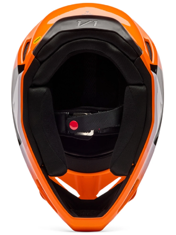 Kask enduro Fox V1 Shield czarno-pomarańczowy