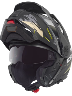 Kask szczękowy Schuberth E2 Trail czarno-zielony połysk