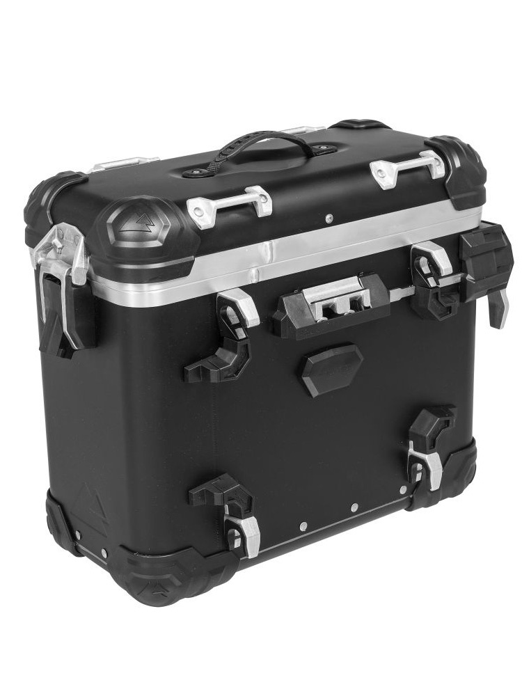 Kufer boczny z anodowanego aluminium czarny ZEGA Evo Touratech "And-B" (31L) prawy