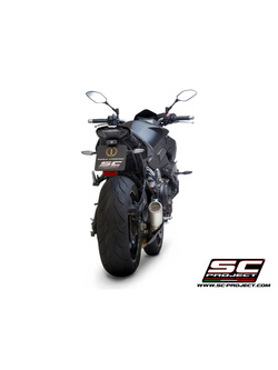 Tłumik SC-Project CR-T Titanium / Carbon, z siatką na wylocie (Slip on) - Yamaha MT-10 [16-20]
