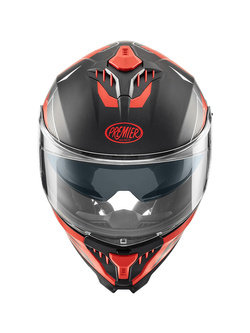 Kask integralny Premier Typhoon RS92 BM czerwono-czarny matowy