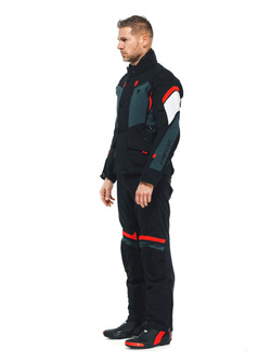 Kurtka motocyklowa tekstylna Dainese Carve Master 3 Gore-Tex czarno-szaro-czerwona