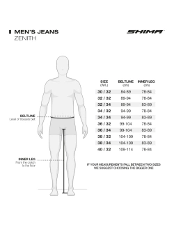 Jeansy motocyklowe Shima Zenith szare