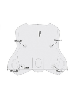 Szyba motocyklowa Givi do KTM 790 Adventure / R (19-20), 890 Adventure (21-22), 390 Adventure (20-) przyciemniana [bez mocowania]